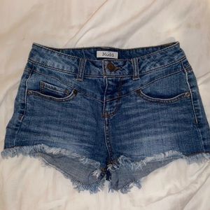 Mudd distressed denim shorts